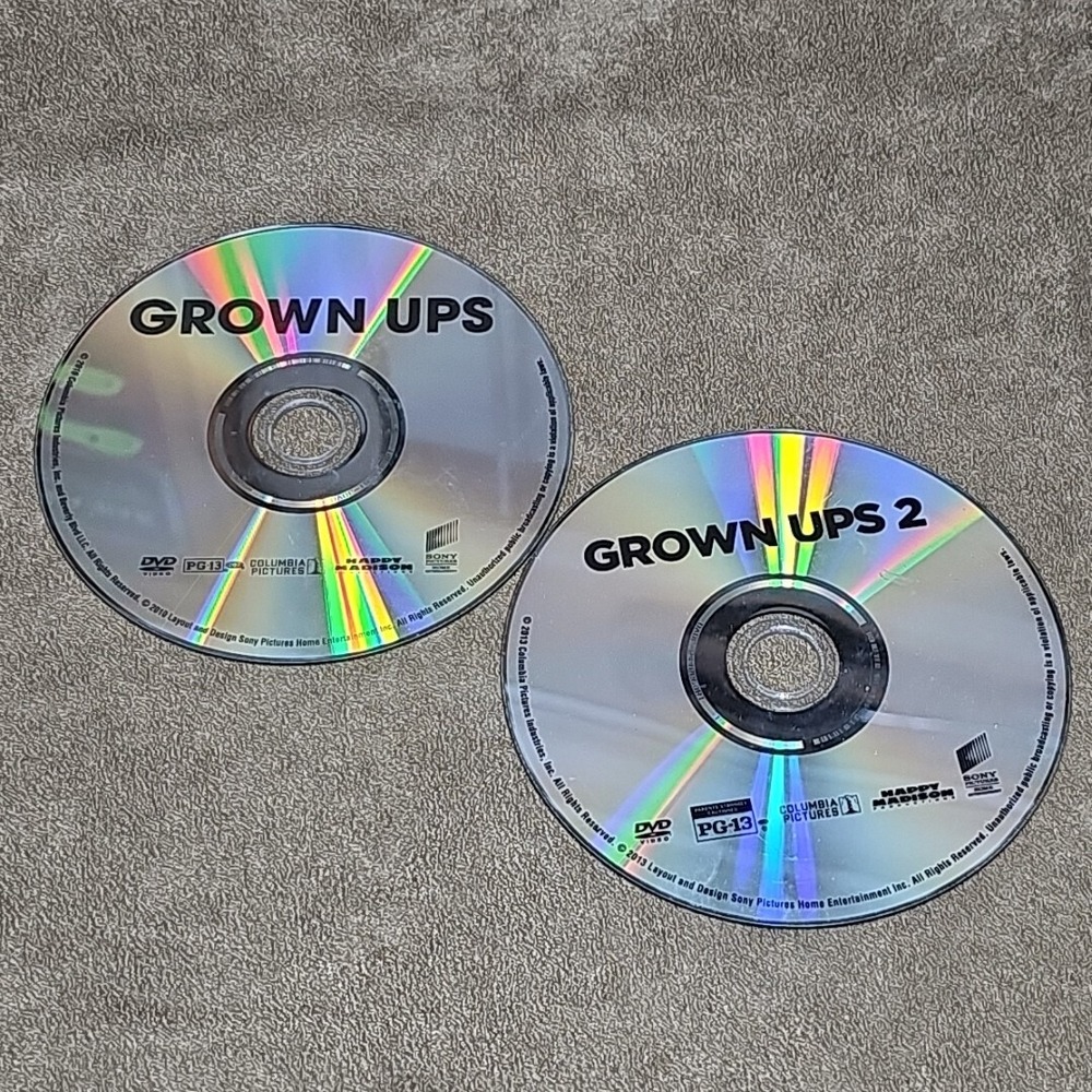 Grown Ups‎ 1 & 2 DVD Lot Movie Comedy Adam Sandler Kevin James Chris Rock